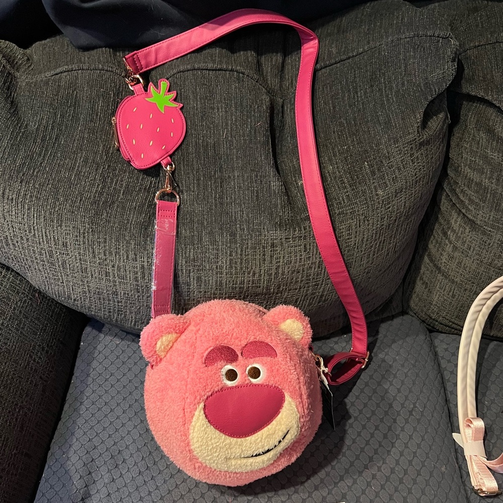 Loungefly Disney parks crossbody Lotso Bear bag